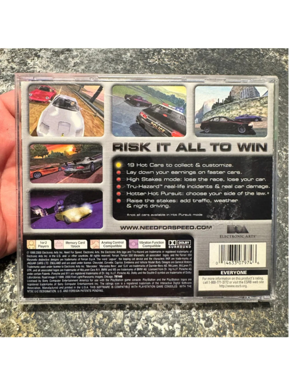 Need for Speed High Stakes PS1 Greatest Hits CIB Complete Tested Working